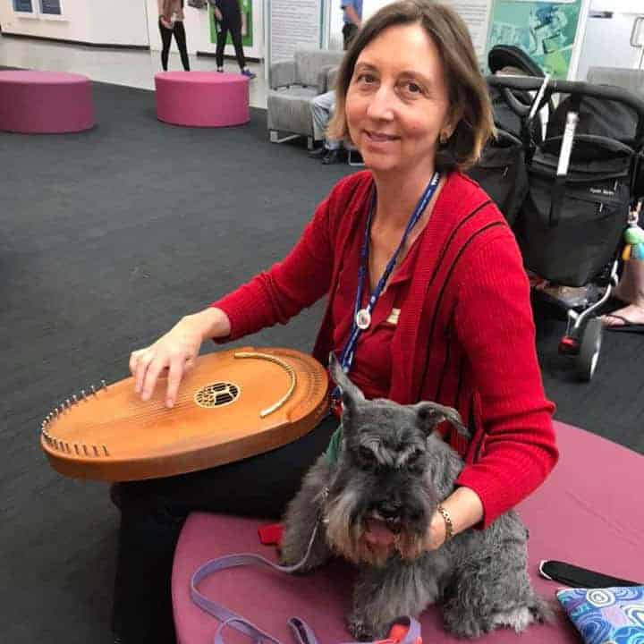 Alison-Ware-with-Therapy-Dog